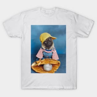 The Baseball Pug Dog T-Shirt